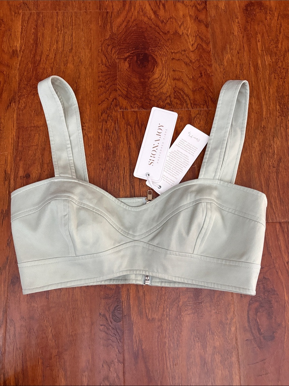 NWT Shona Joy Panelled Bralette Melon color